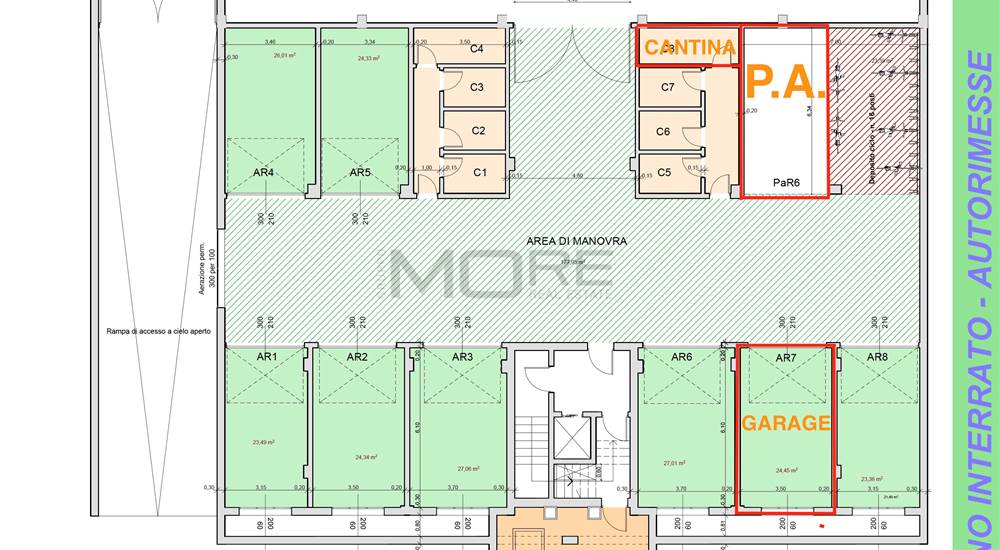PLANIMETRIE GARAGE e POSTO AUTO