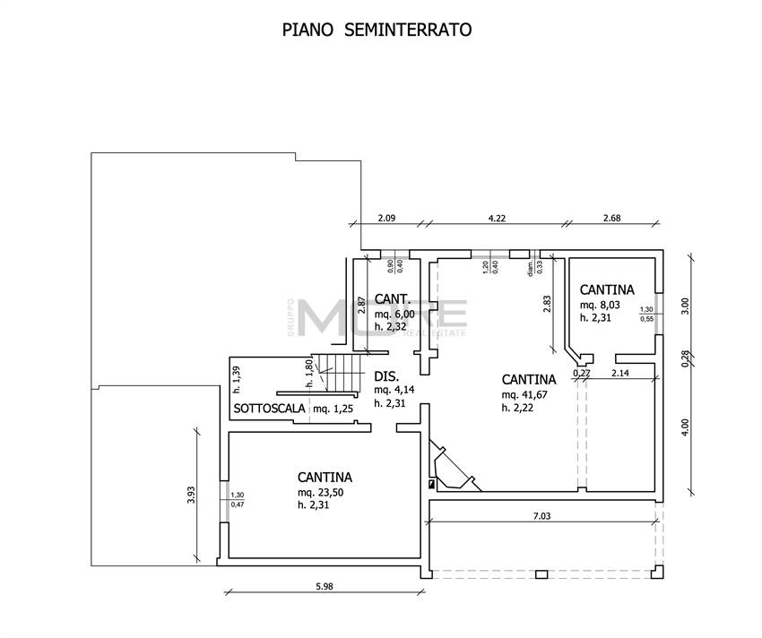 PLANIMETRA CANTINE E TAVERNA